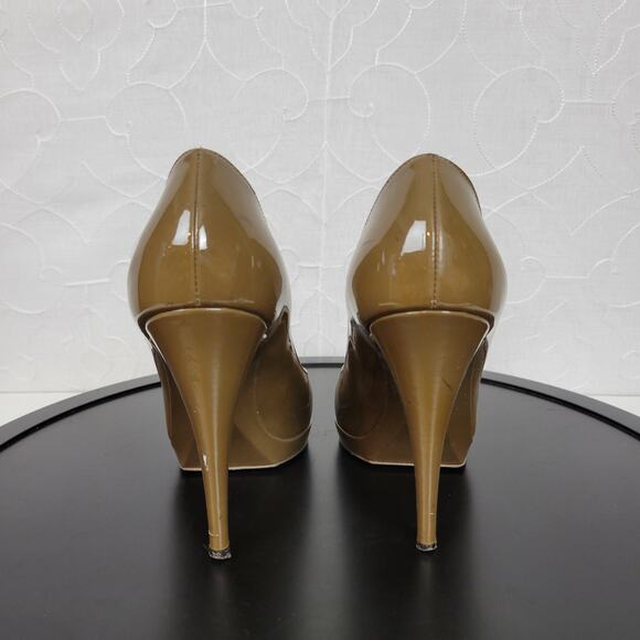 Yves Saint Laurent Womens Heels Size 8 Patent leather Platform Pointy Toe Pumps - Picture 6 of 14
